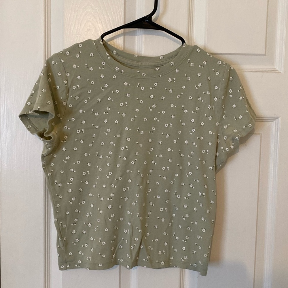 Hollister Floral Crop Top Size L